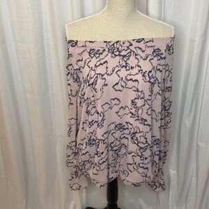 145 Nine West Goth Floral Balloon Sleeve Boho Cold Shoulder Cottagecore XXL